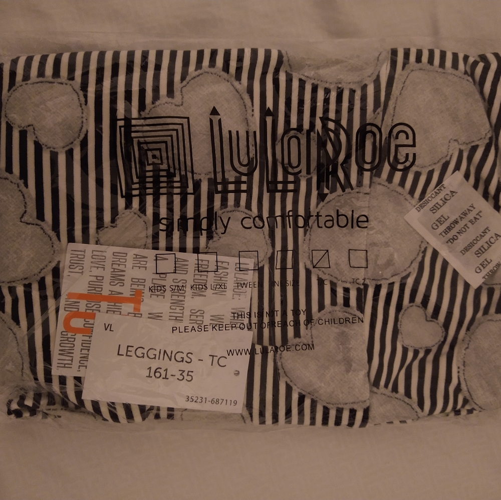 HTF Valentine's lularoe tc leggings